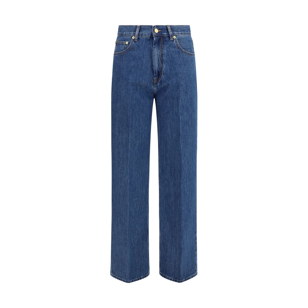 Darkpark Blue Cotton Relaxed Fit Jeans | Regal Royce