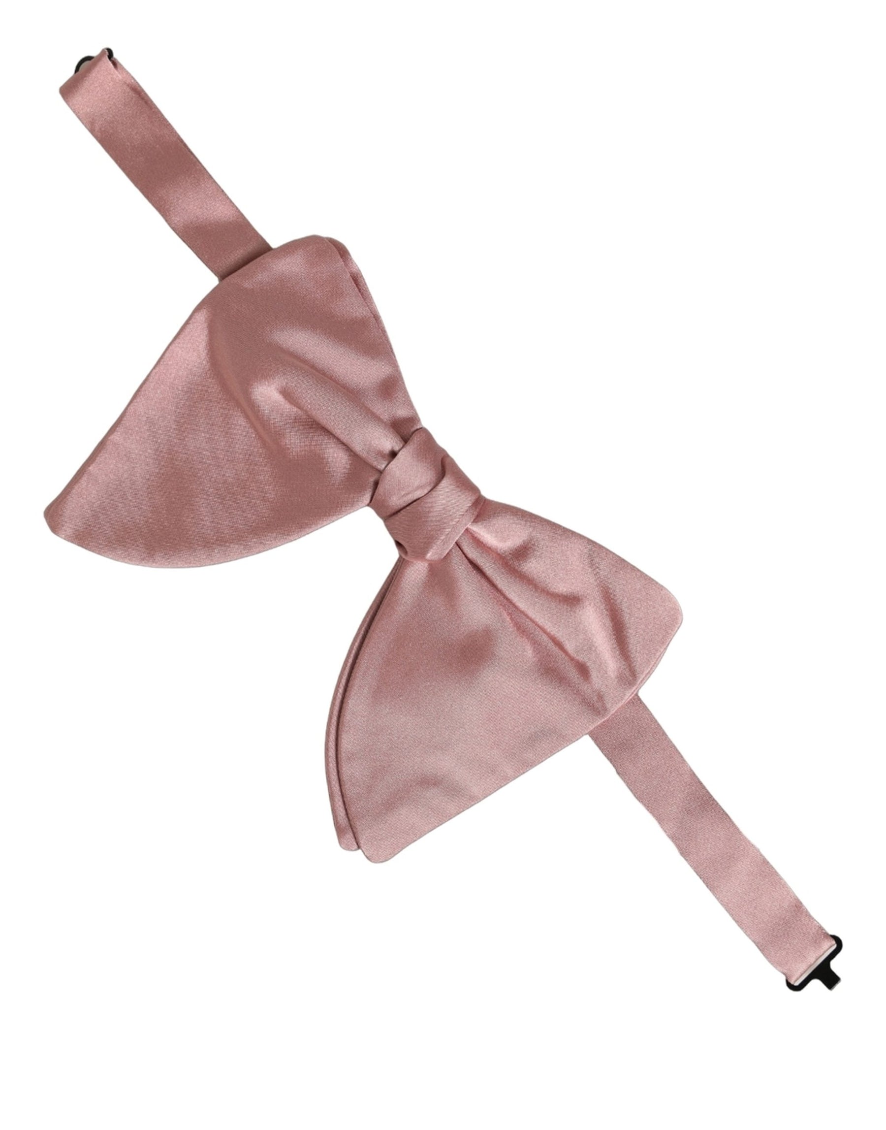 Dolce & Gabbana Men Pink 100% Silk Adjustable Neck Papillon Bow Tie | Regal Royce