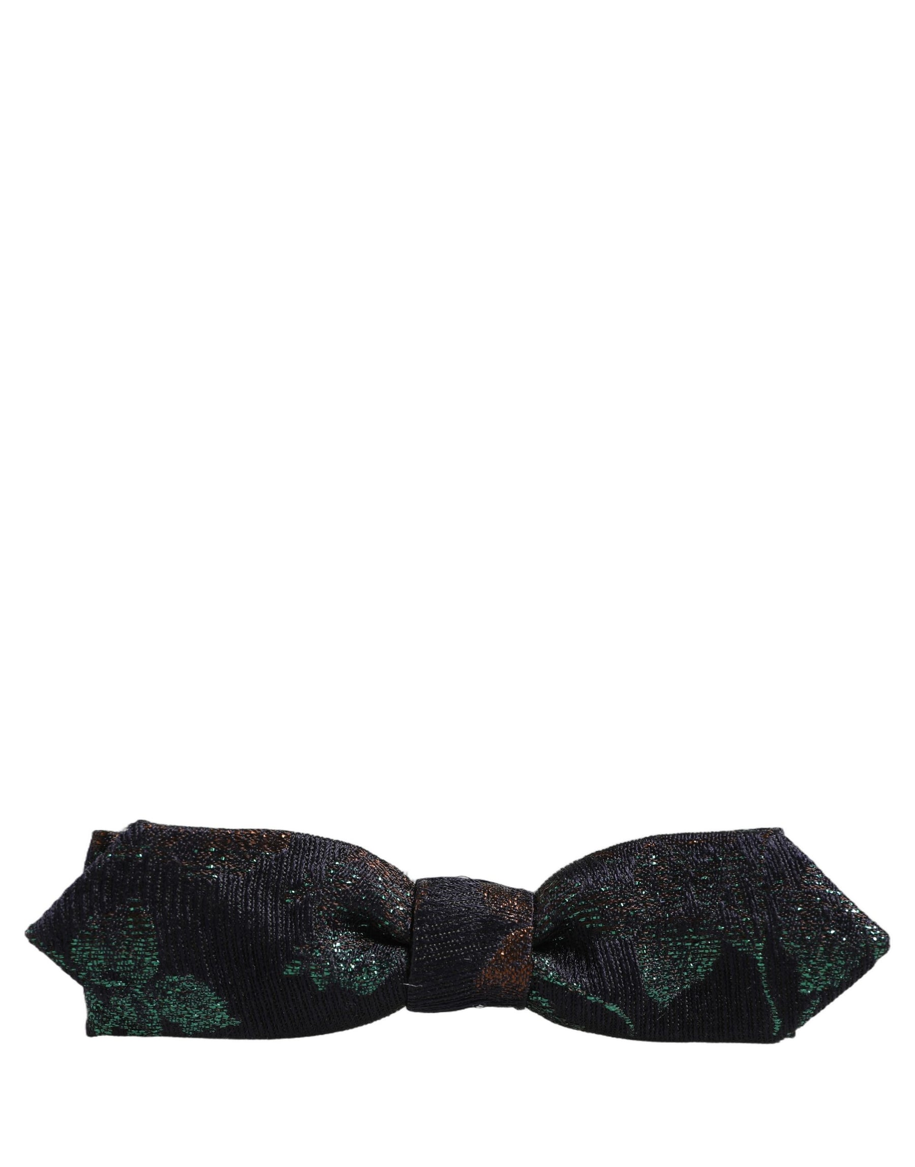 Dolce & Gabbana Men Multicolor 100% Silk Adjustable Neck Papillon Bow Tie | Regal Royce