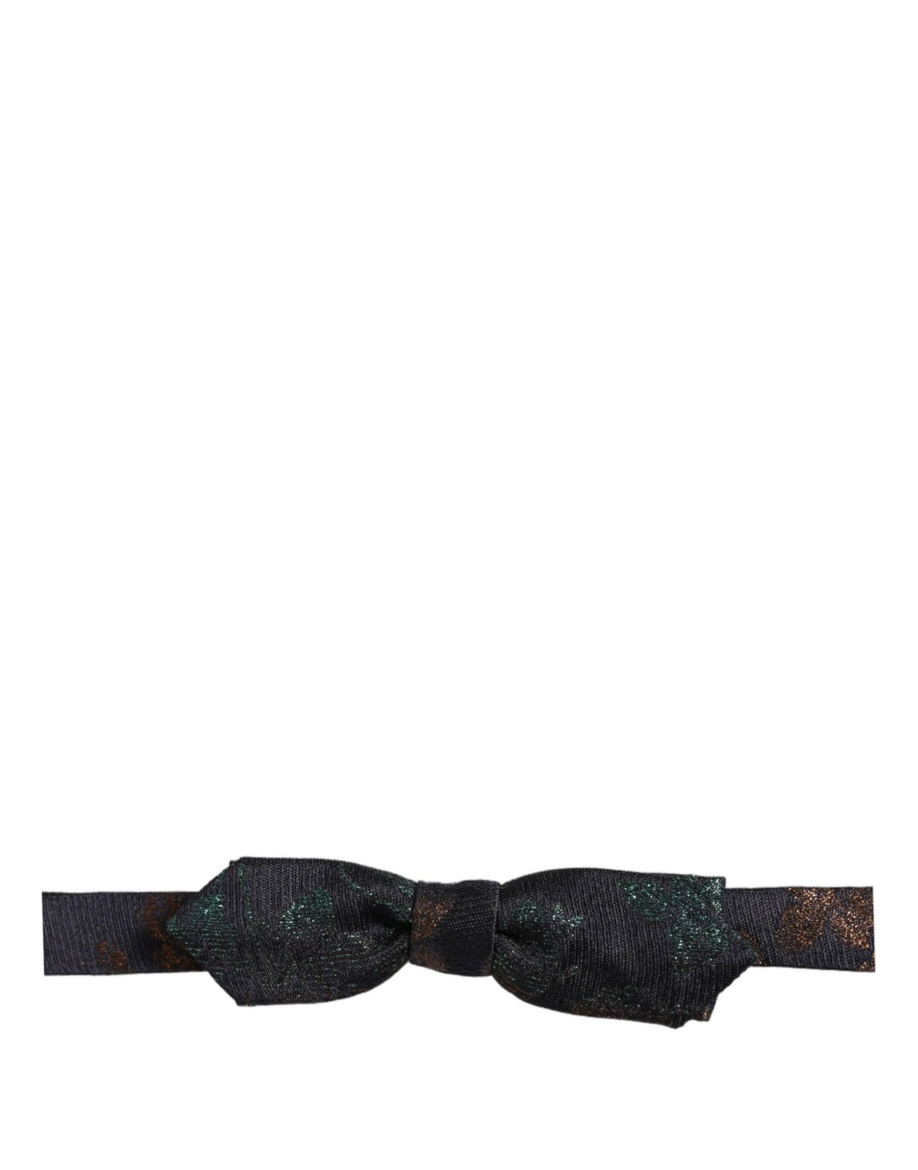 Dolce & Gabbana Men Multicolor 100% Silk Adjustable Neck Papillon Bow Tie | Regal Royce