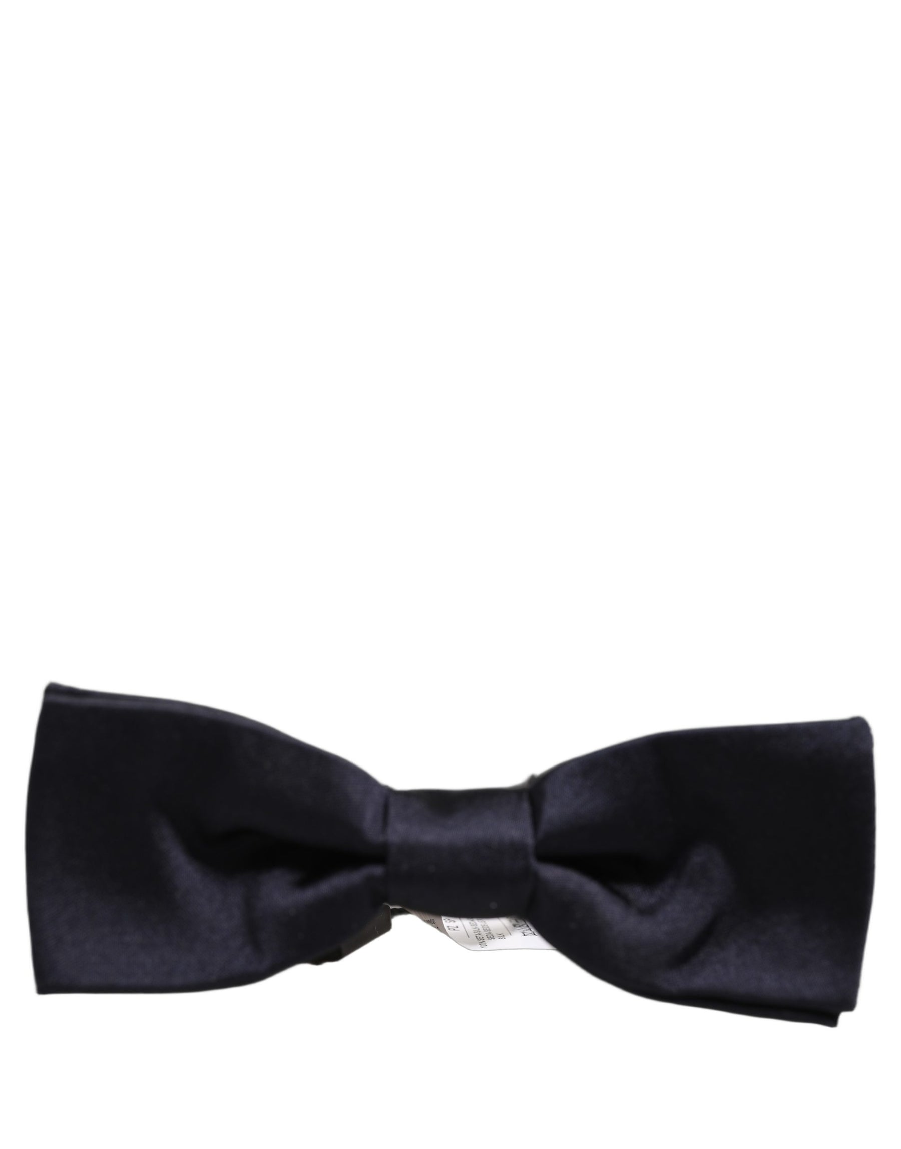 Dolce & Gabbana Men Dark Blue 100% Silk Adjustable Neck Papillon Bow Tie | Regal Royce