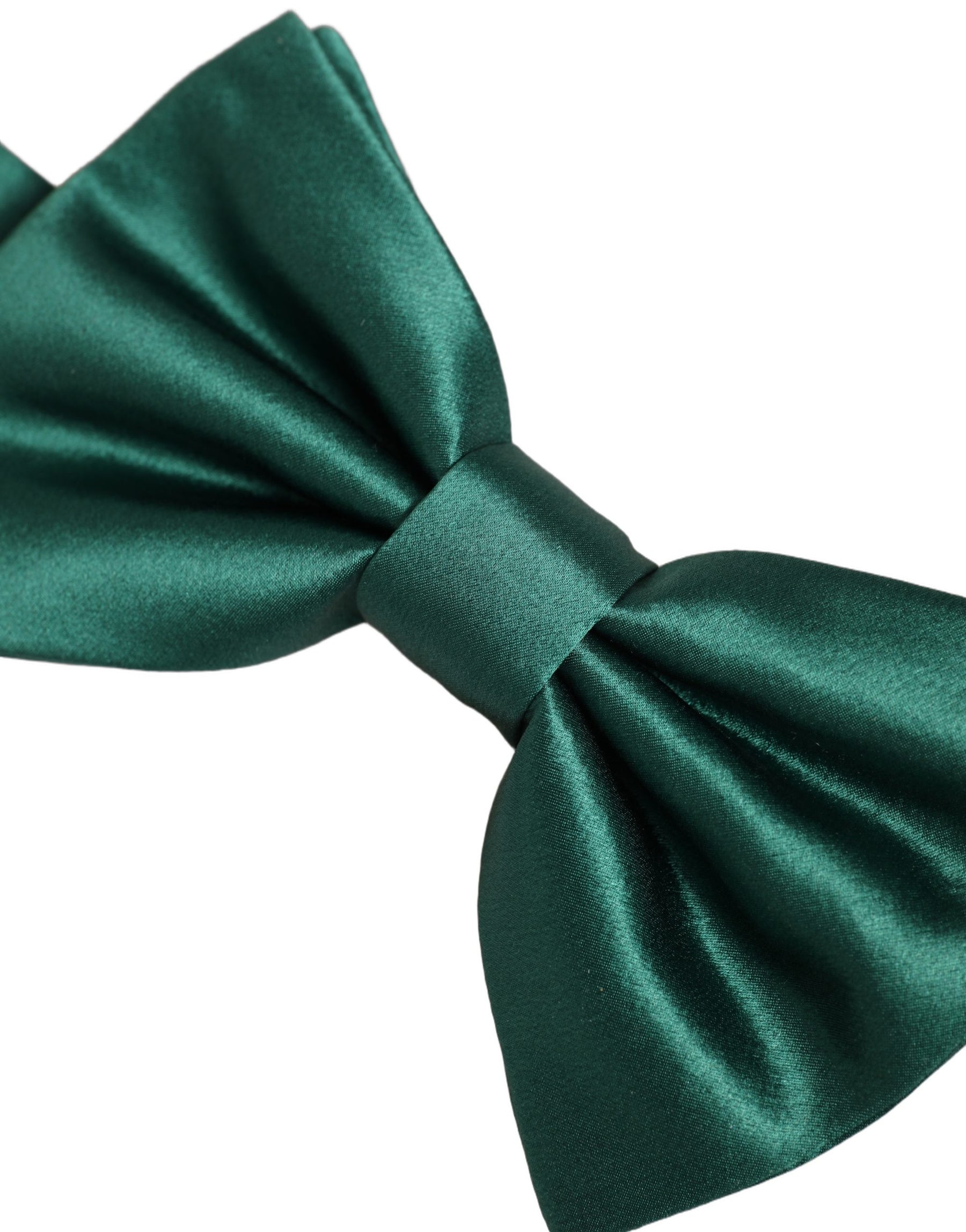 Dolce & Gabbana Men Green 100% Silk Adjustable Neck Papillon Bow Tie | Regal Royce
