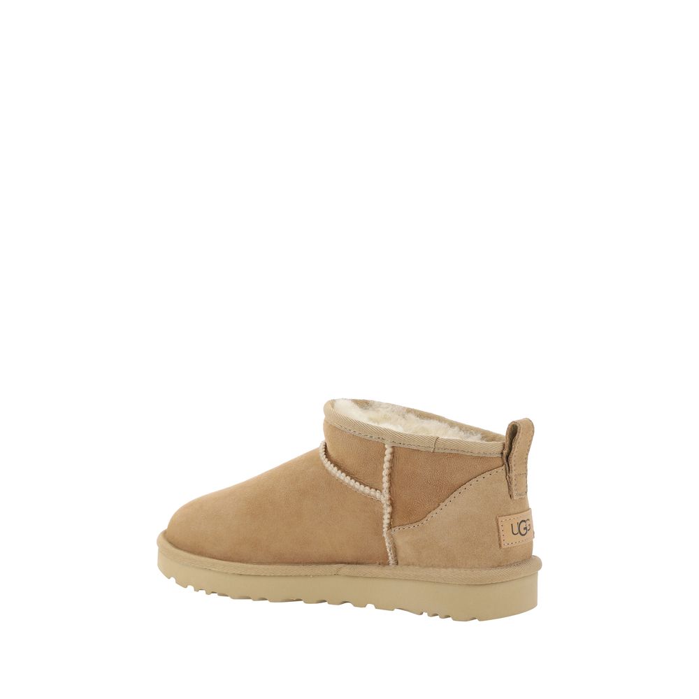 UGG Beige Suede Leather Ankle Boots | Regal Royce