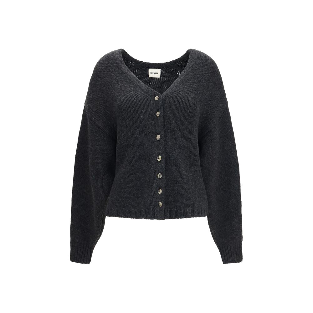 Khaite Gray Cashmere Cardigan | Regal Royce