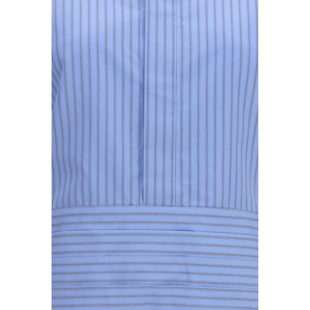Sacai Blue Cotton Pattern Shirt | Regal Royce