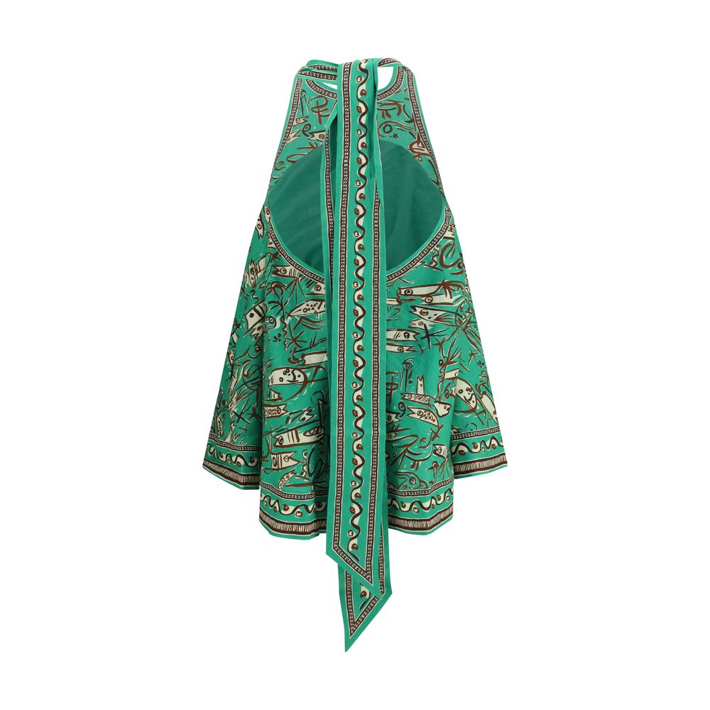 Alemais Bicolor Linen Casual Dress | Regal Royce