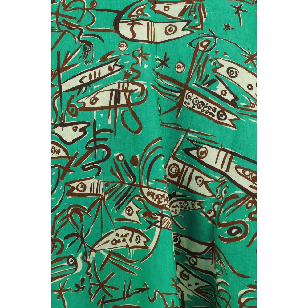 Alemais Bicolor Linen Casual Dress | Regal Royce
