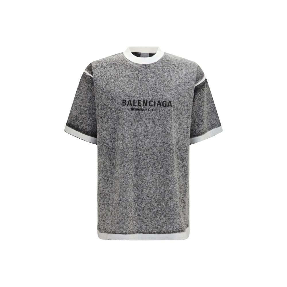 Balenciaga Gray Cotton T-Shirt | Regal Royce