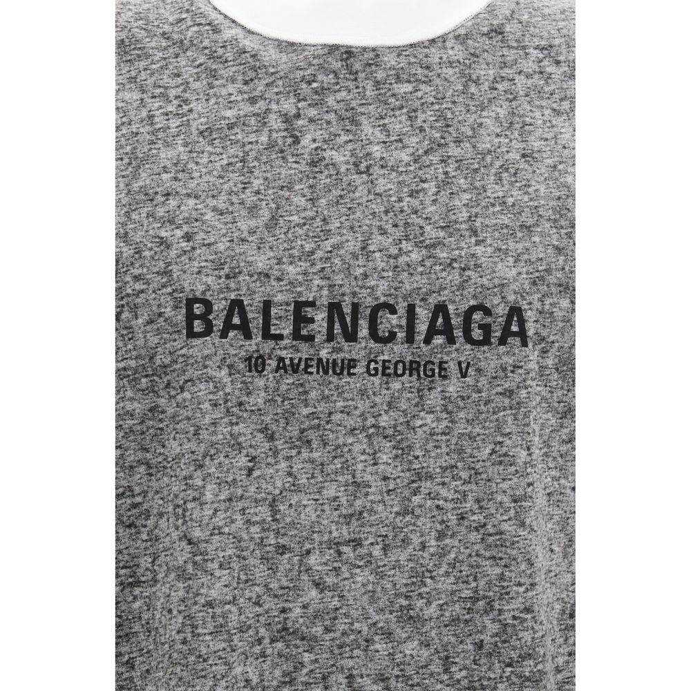 Balenciaga Gray Cotton T-Shirt | Regal Royce