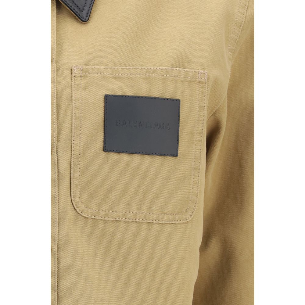 Balenciaga Beige Cotton Full-Length Jacket | Regal Royce