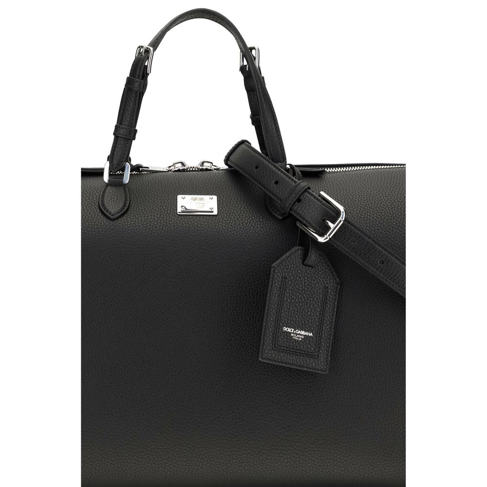 Dolce & Gabbana Black Calf Leather Bos Taurus Briefcase | Regal Royce