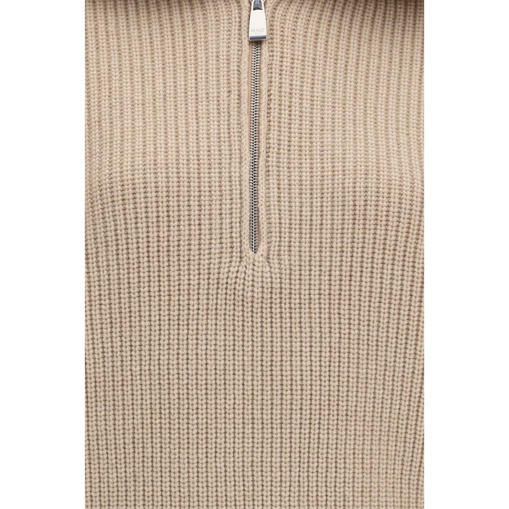 Malo Beige Cashmere Polo Shirt | Regal Royce