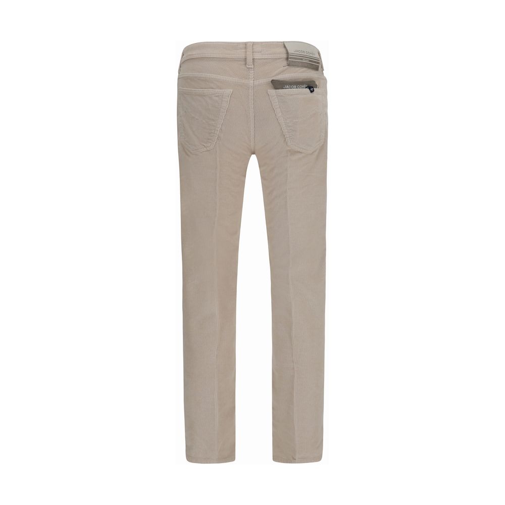Jacob Cohen Beige Cotton Casual Pants | Regal Royce