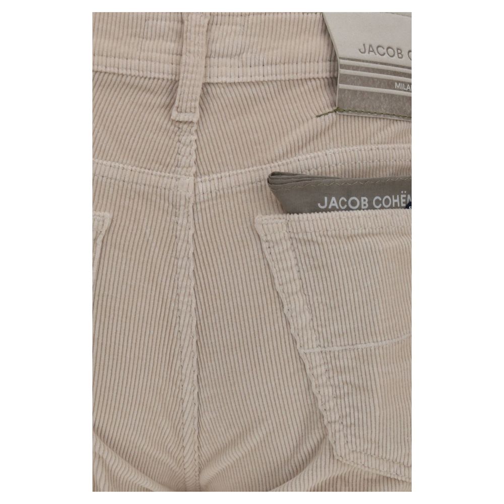 Jacob Cohen Beige Cotton Casual Pants | Regal Royce