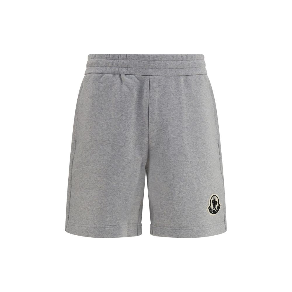 Moncler Gray Cotton Bermuda Shorts | Regal Royce