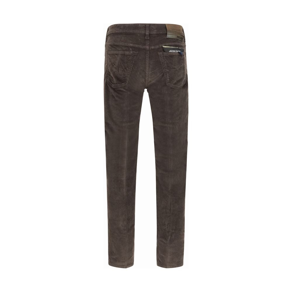 Jacob Cohen Brown Cotton Casual Pants | Regal Royce