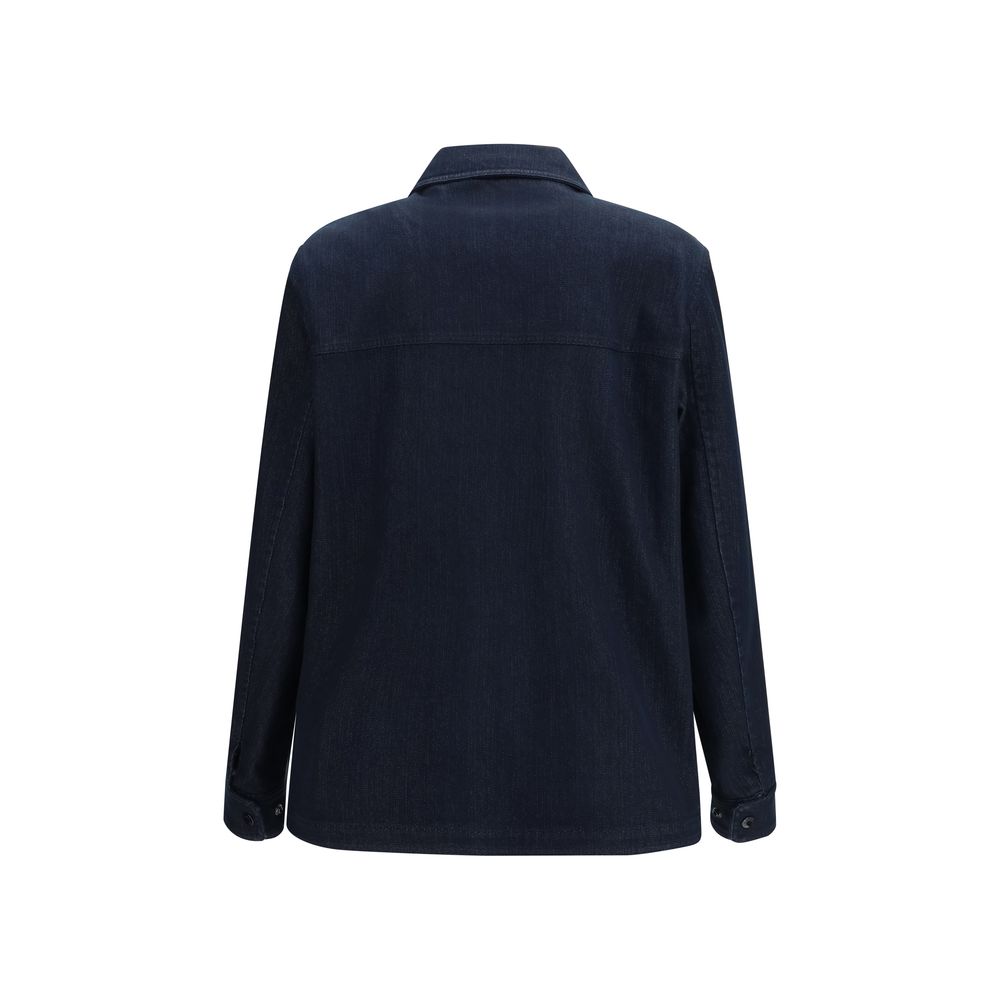 Moncler Blue Cotton Denim Jacket | Regal Royce