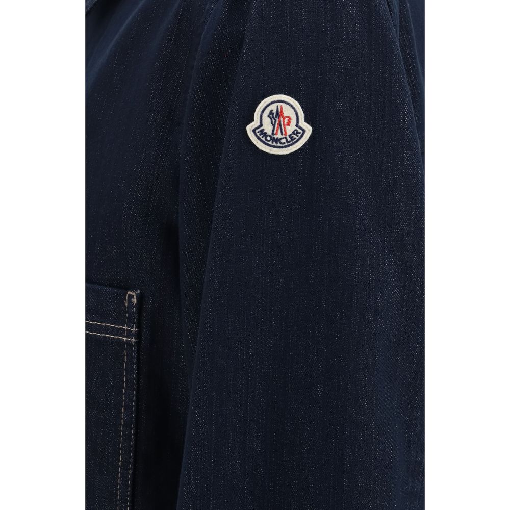 Moncler Blue Cotton Denim Jacket | Regal Royce