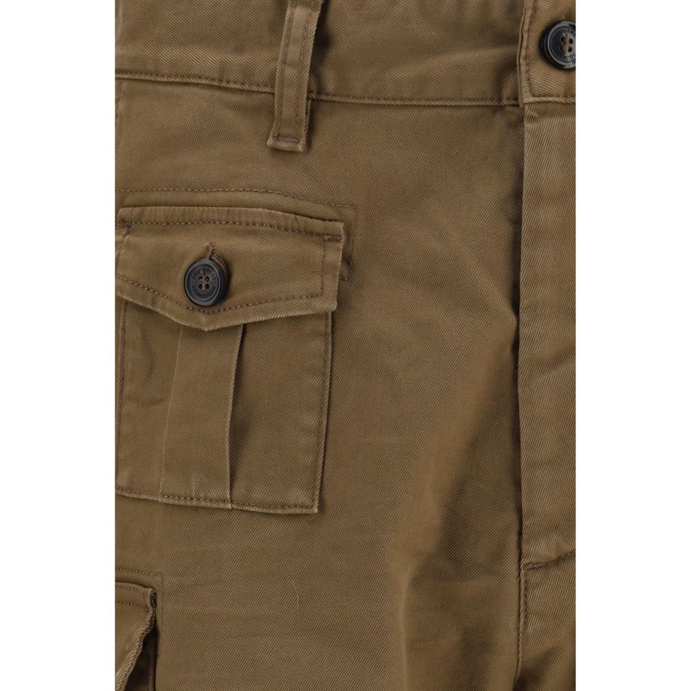 Dsquared² Brown Cotton Bermuda Shorts | Regal Royce