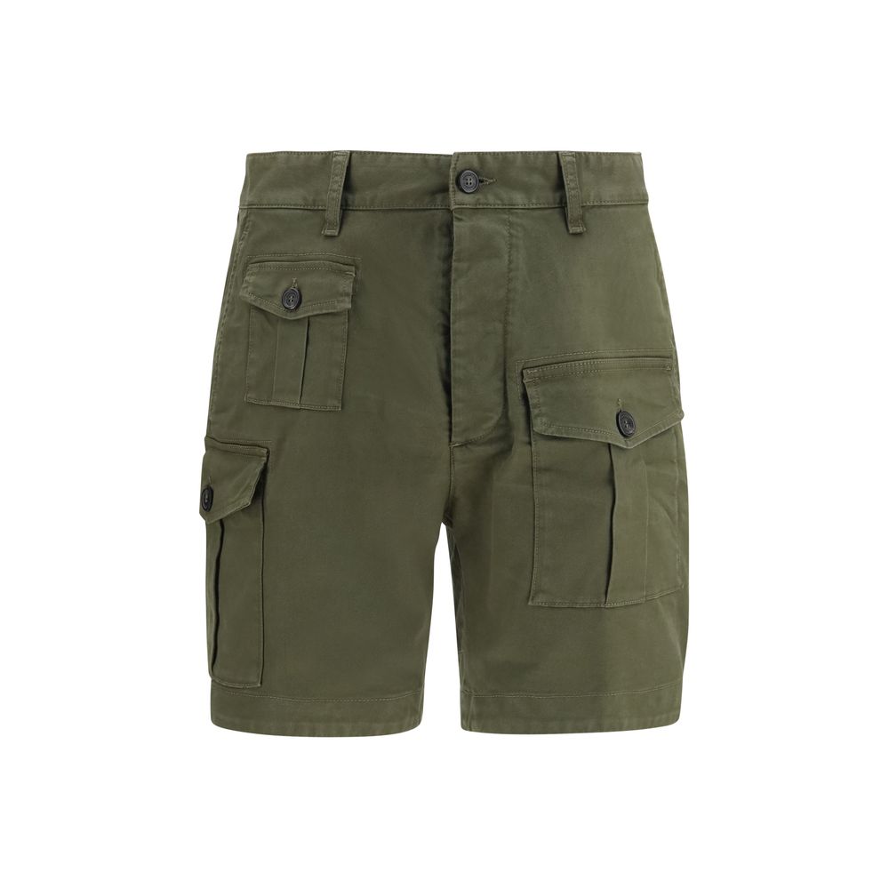 Dsquared² Bicolor Cotton Bermuda Shorts | Regal Royce