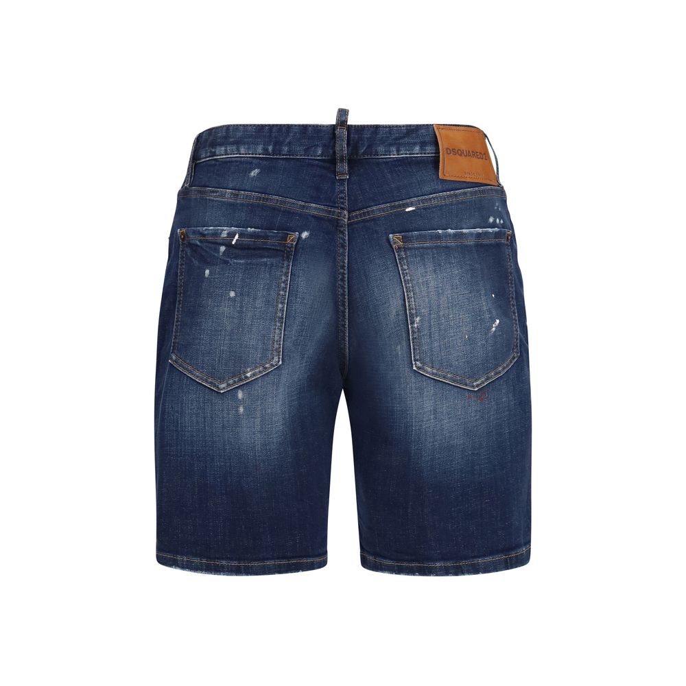 Dsquared² Blue Cotton Bermuda Shorts | Regal Royce