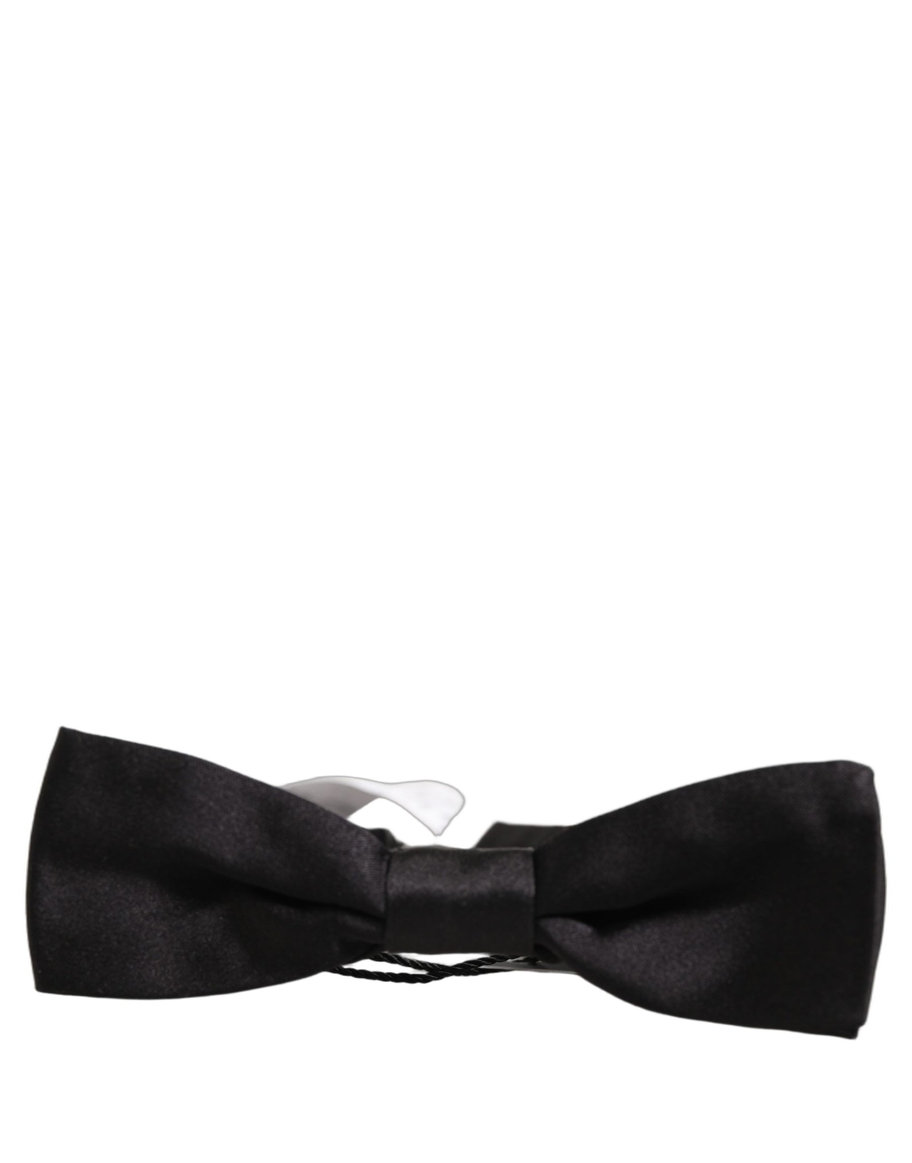 Dolce & Gabbana Men Black 100% Silk Adjustable Neck Papillon Bow Tie | Regal Royce