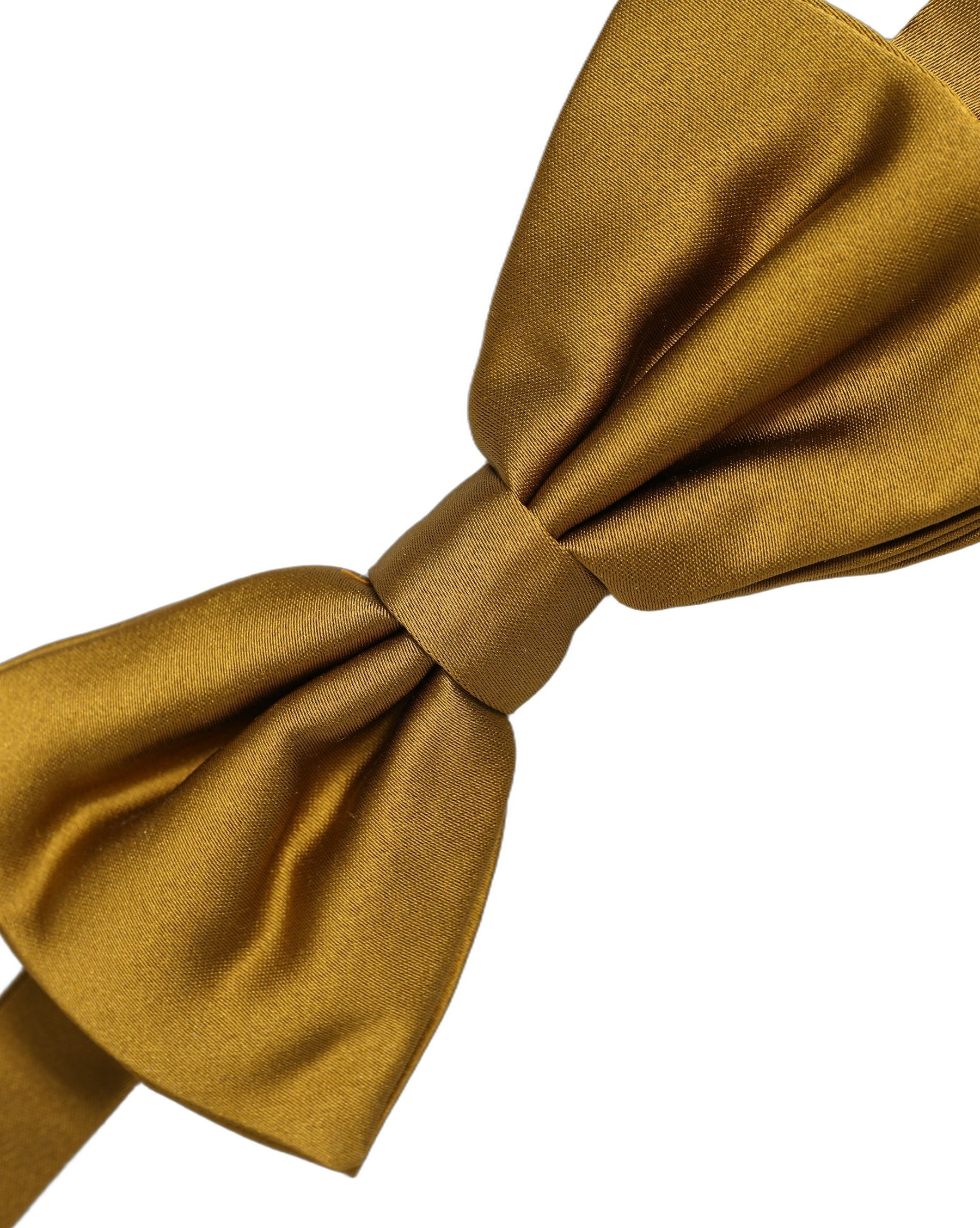 Dolce & Gabbana Men Mustard 100% Silk Adjustable Neck Papillon Bow Tie | Regal Royce