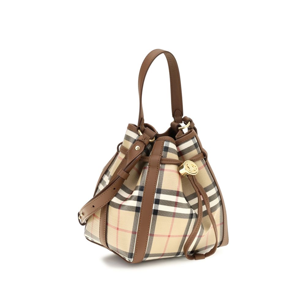 Burberry Beige Calf Leather Bos Taurus Backet Bag | Regal Royce