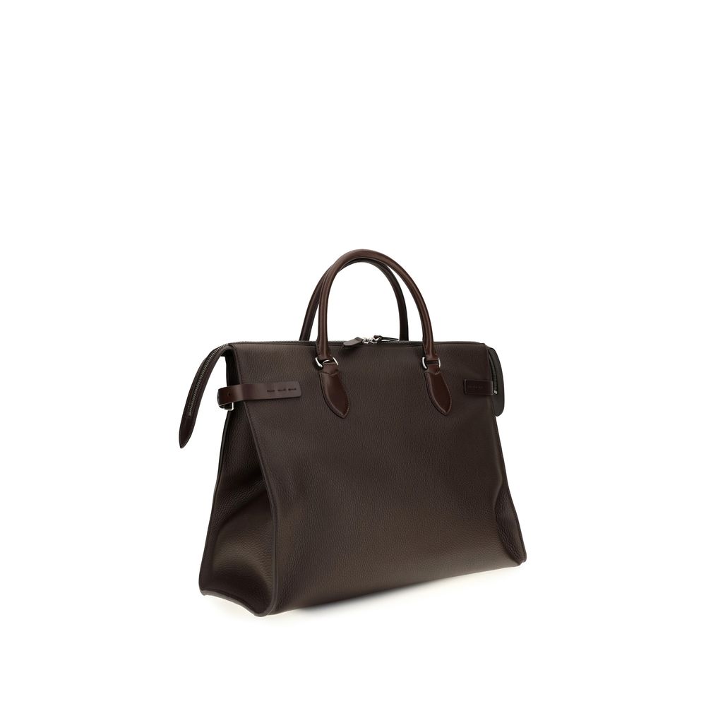 Valentino Garavani Brown Calf Leather Bos Taurus Shoulder Bag | Regal Royce