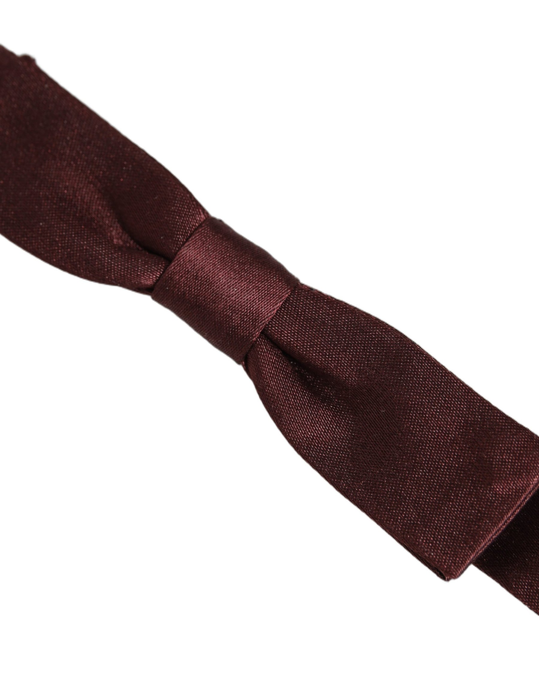 Dolce & Gabbana Men Brown 100% Silk Adjustable Neck Papillon Bow Tie | Regal Royce