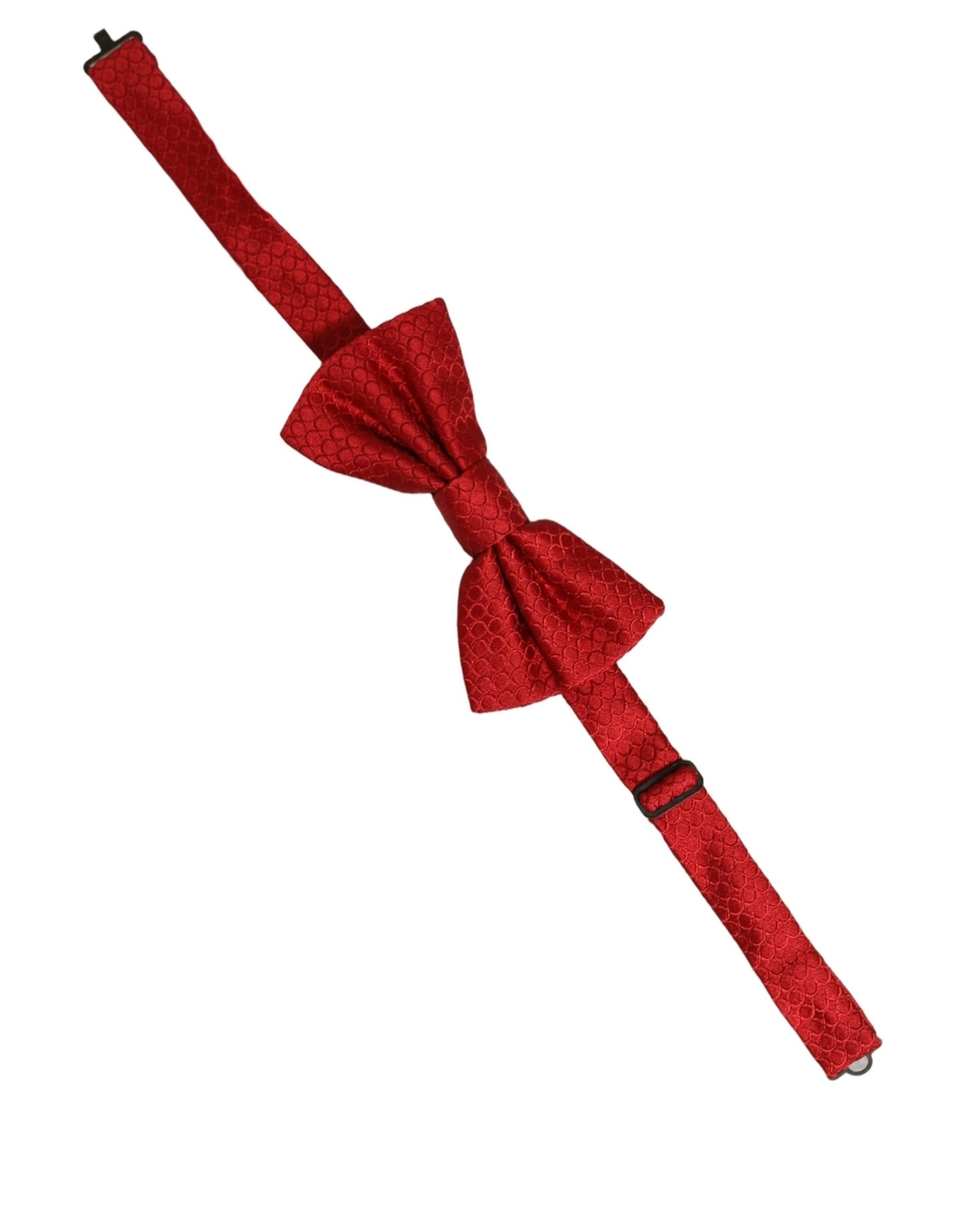 Dolce & Gabbana Men Red 100% Silk Adjustable Neck Papillon Bow Tie | Regal Royce