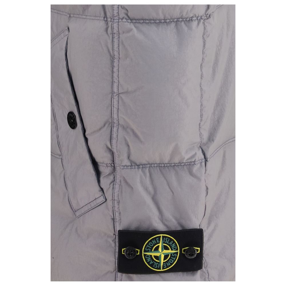 Stone Island Gray Goose Down Full-Length Jacket | Regal Royce
