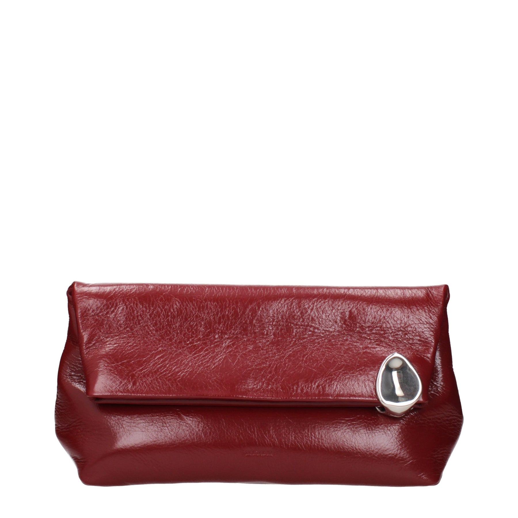 Jil Sander Red Leather Clutch Bag | Regal Royce