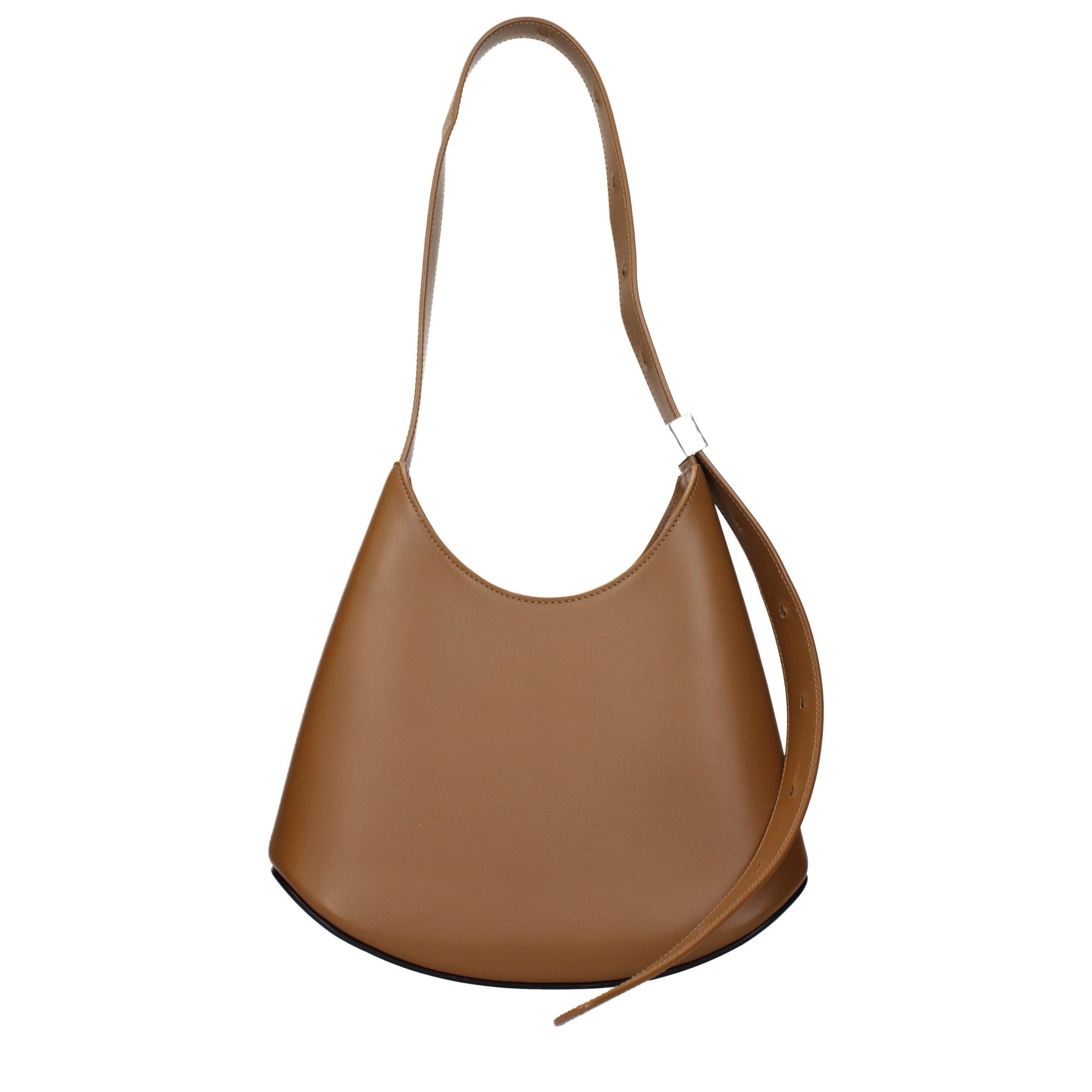 Jil Sander Brown Leather Shoulder Bag | Regal Royce