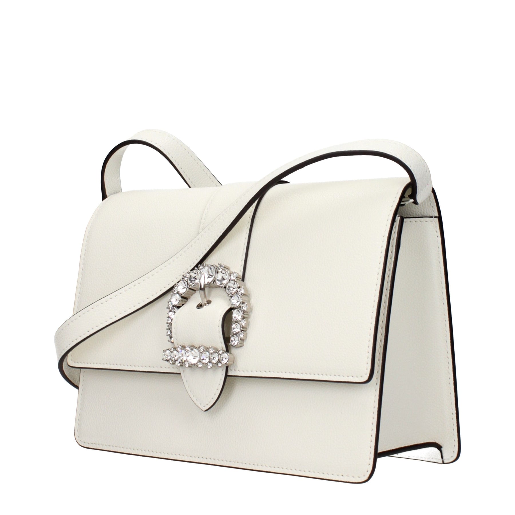 Jimmy Choo White Leather Crossbody Bag | Regal Royce
