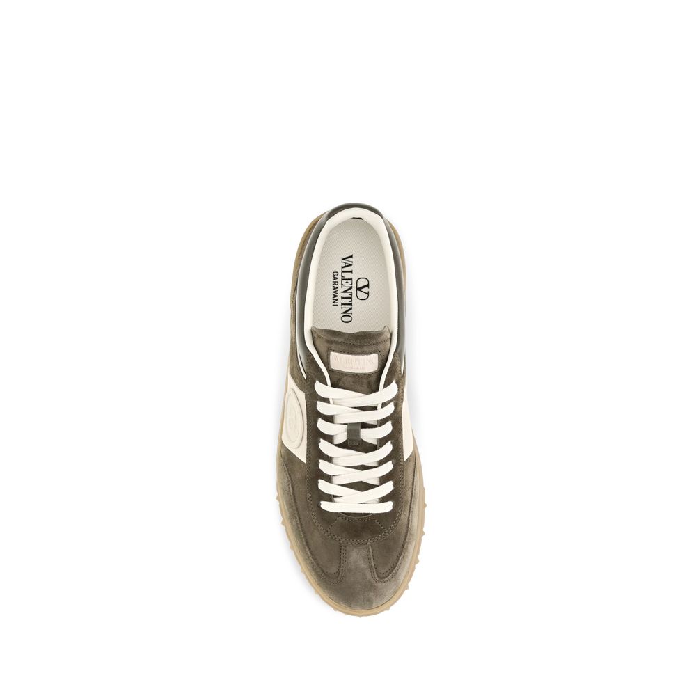 Valentino Garavani Bicolor Calf Leather Bos Taurus Low Top Sneakers | Regal Royce