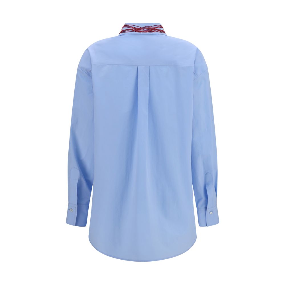 Fabiana Filippi Blue Cotton Dress Shirt | Regal Royce
