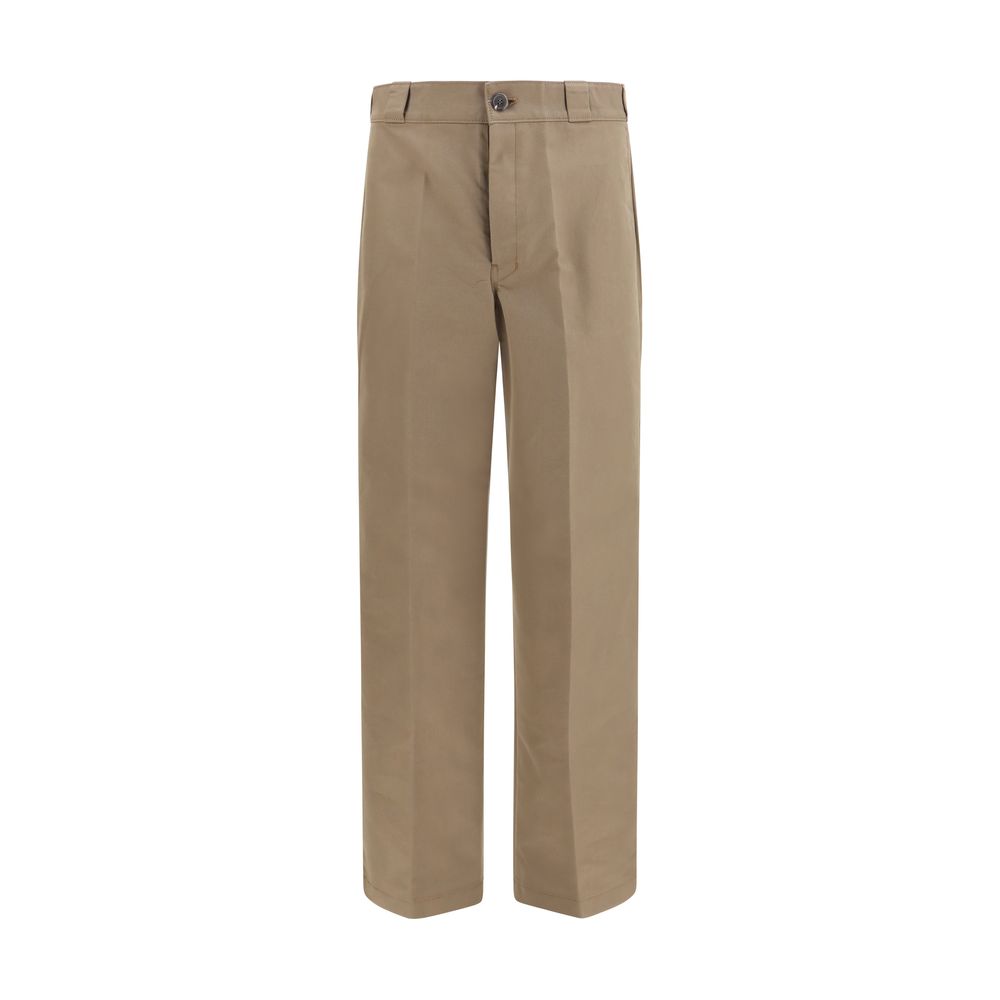 Prada Brown Cotton Casual Pants | Regal Royce