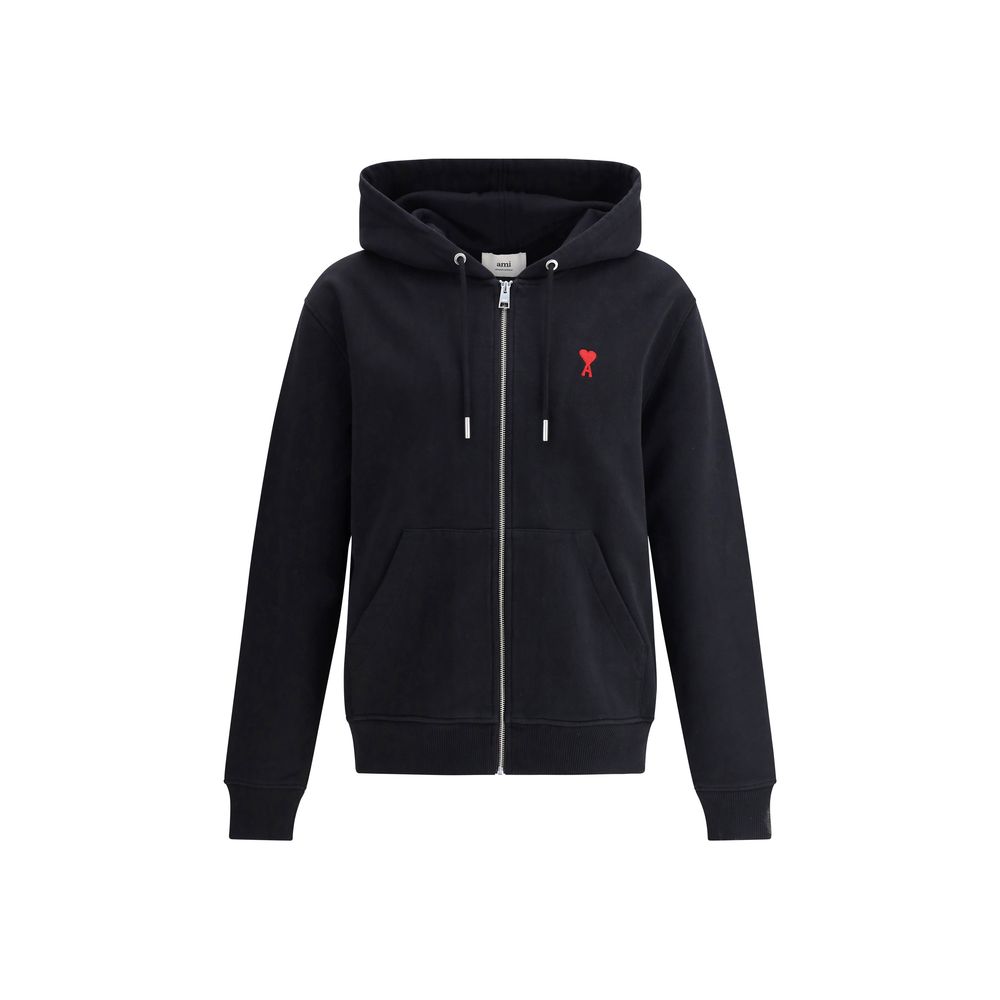 Ami Paris Black Cotton Sweatshirt | Regal Royce