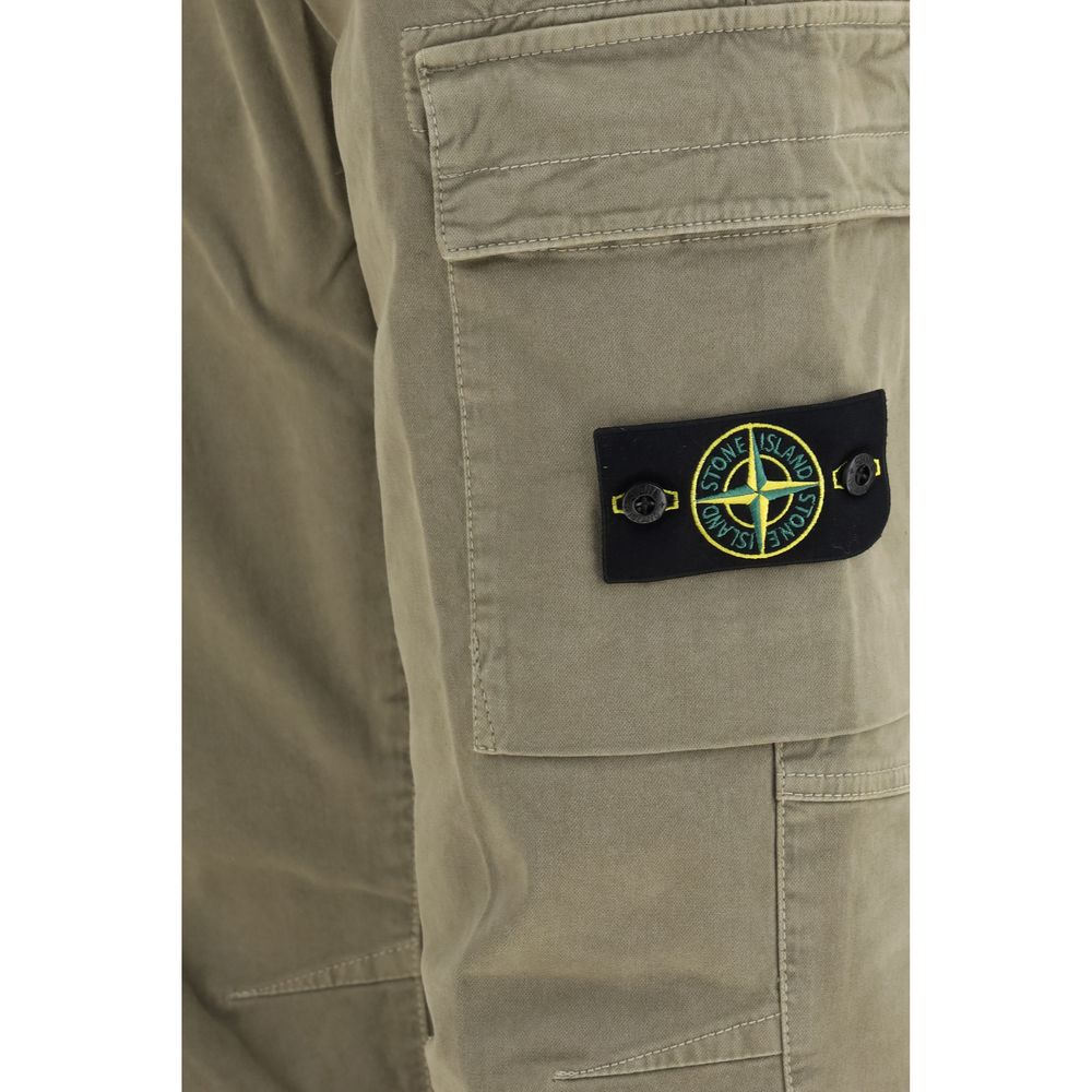 Stone Island Bicolor Cotton Cargo Pants | Regal Royce