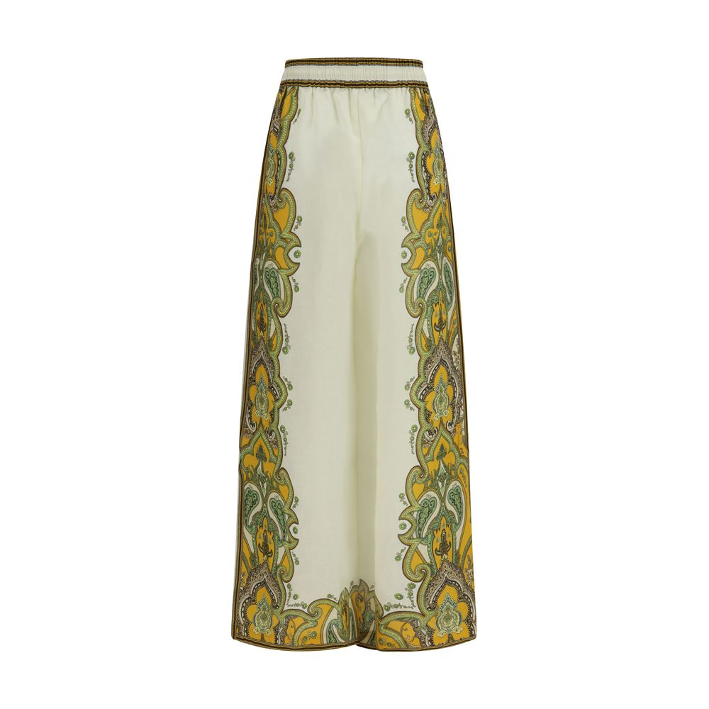 Alemais Beige Linen Casual Pants | Regal Royce