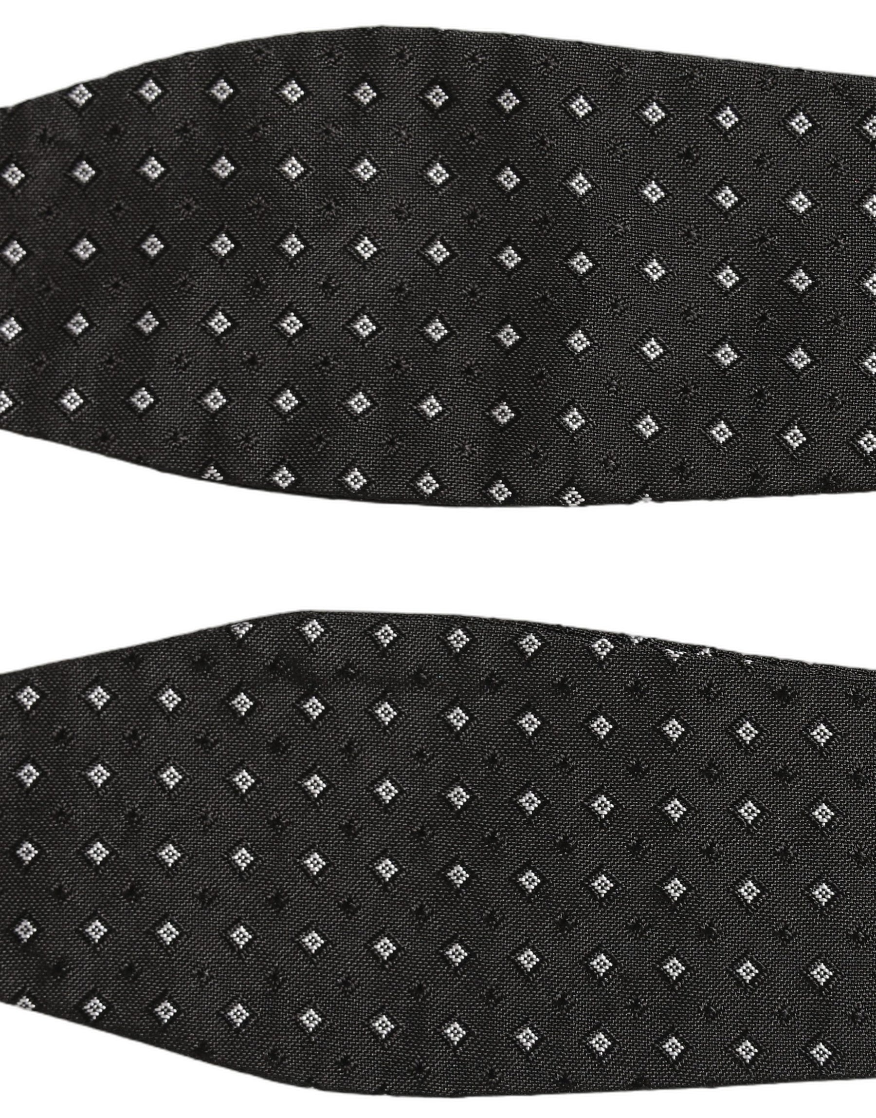 Dolce & Gabbana Black White Polka Dot Adjustable Neck Papillon Bow Tie | Regal Royce