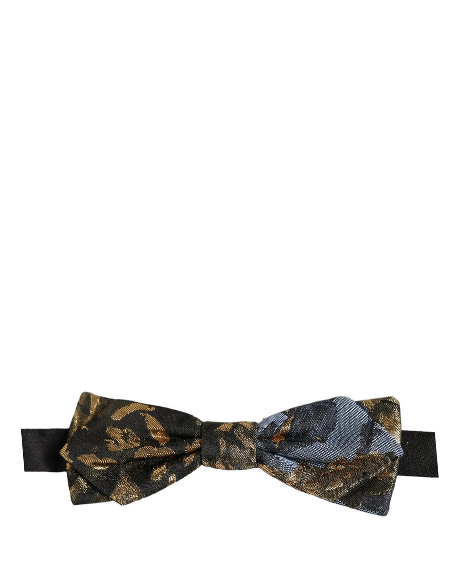 Dolce & Gabbana Men Multicolor Jacquard Adjustable Neck Bow Tie | Regal Royce