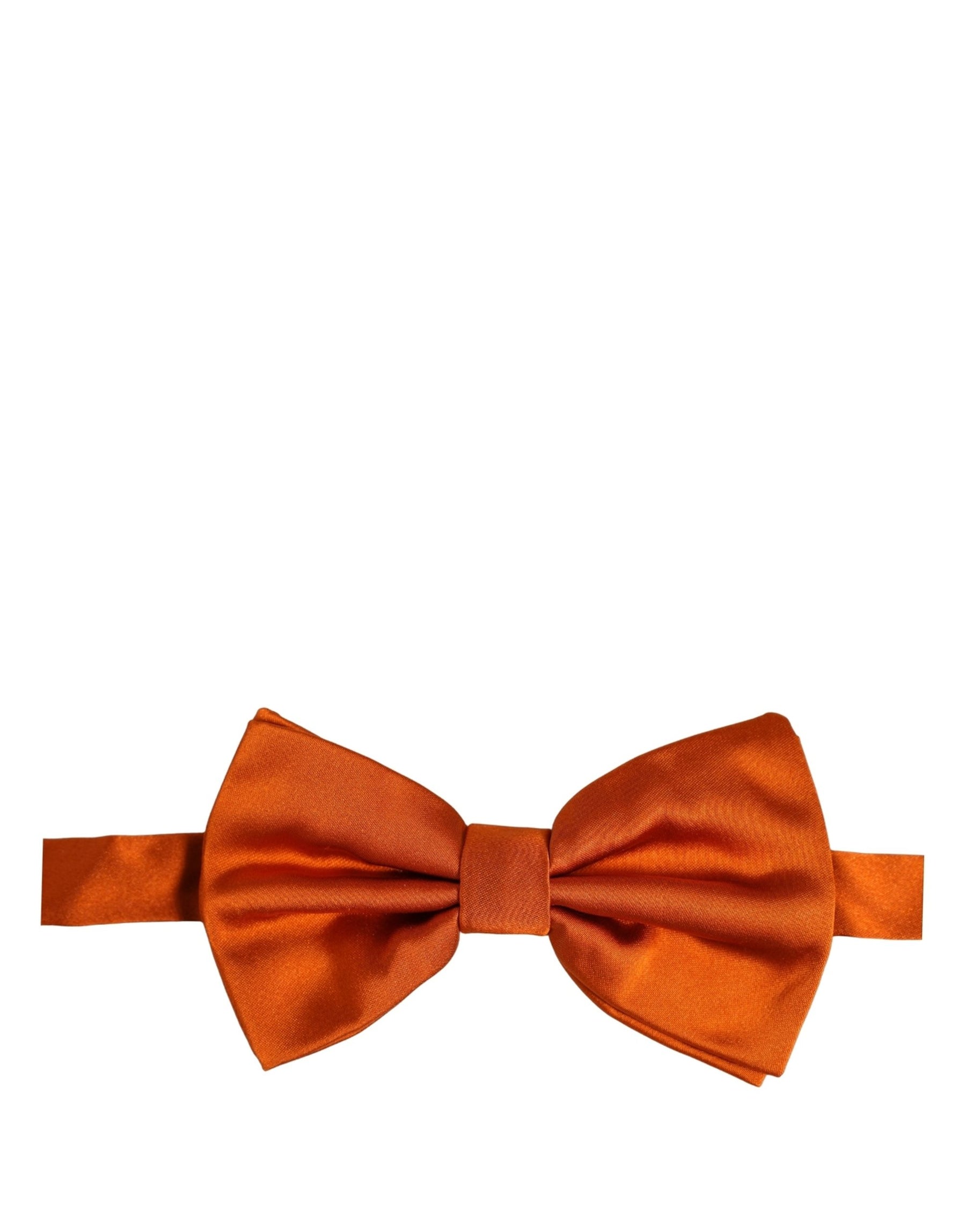 Dolce & Gabbana Men Orange 100% Silk Adjustable Neck Papillon Bow Tie | Regal Royce