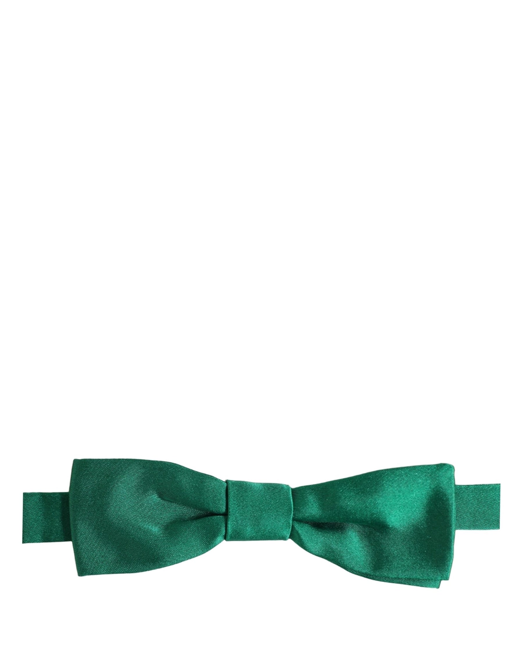 Dolce & Gabbana Men Green 100% Silk Adjustable Neck Papillon Bow Tie | Regal Royce