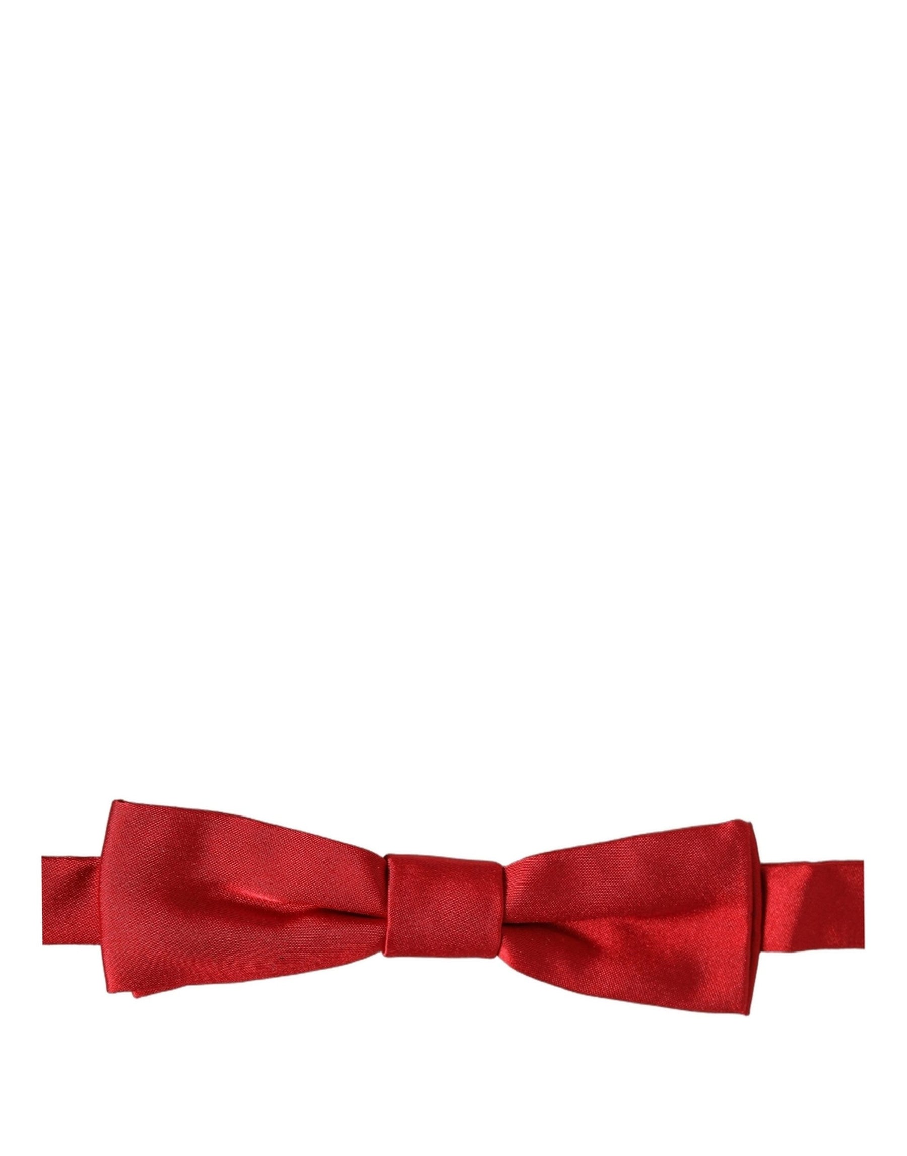 Dolce & Gabbana Men Red 100% Silk Adjustable Neck Papillon Bow Tie | Regal Royce