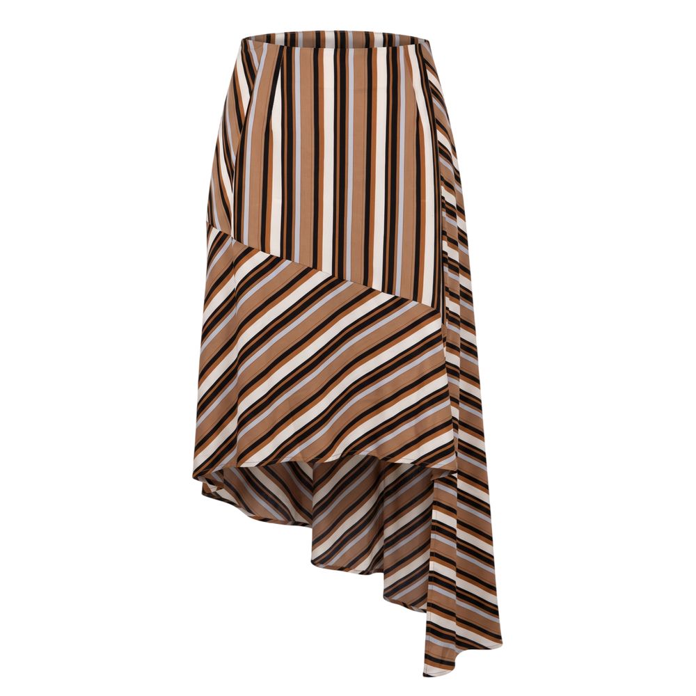 Trussardi Jeans Brown Viscose Women's Skirt | Regal Royce