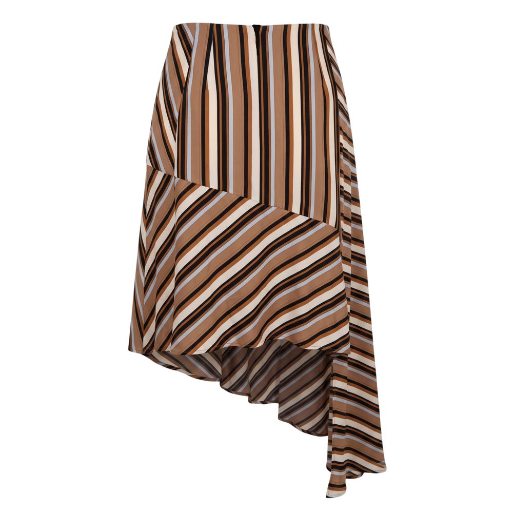 Trussardi Jeans Brown Viscose Women's Skirt | Regal Royce