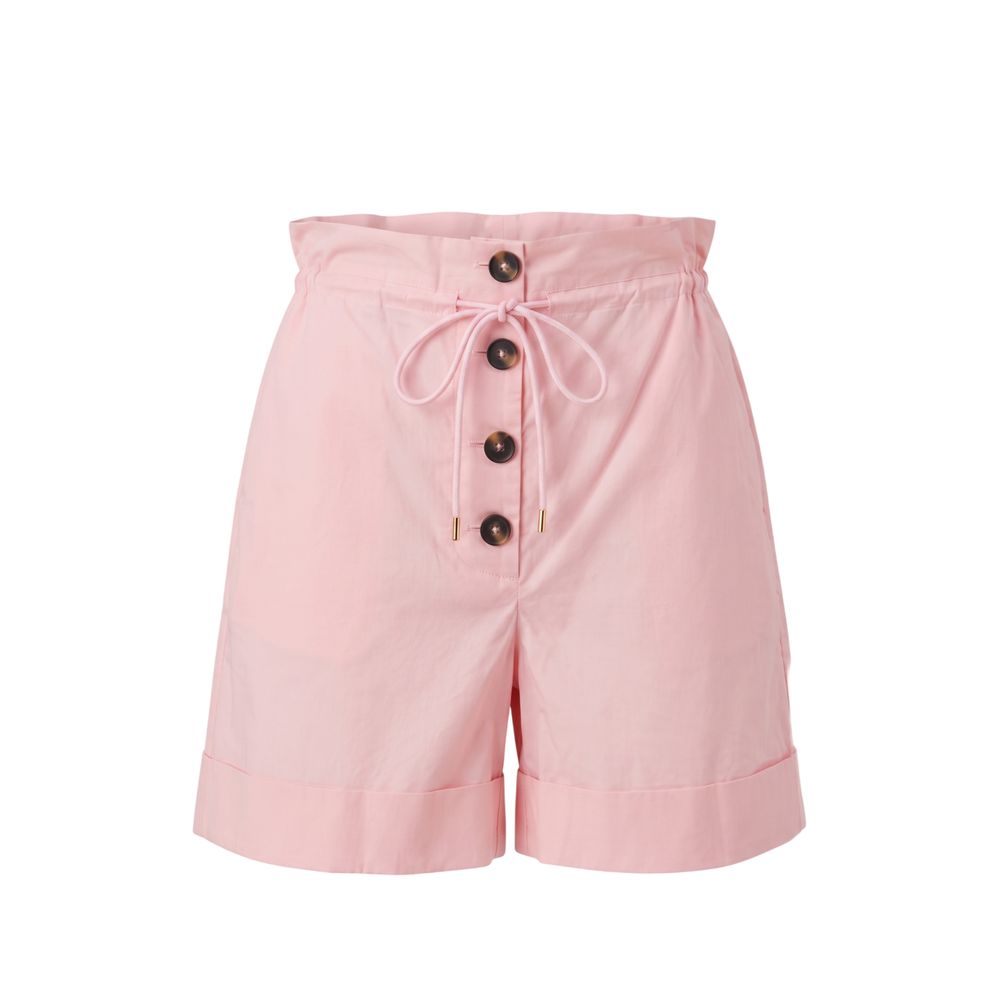 Trussardi Jeans Pink Cotton Women Shorts | Regal Royce