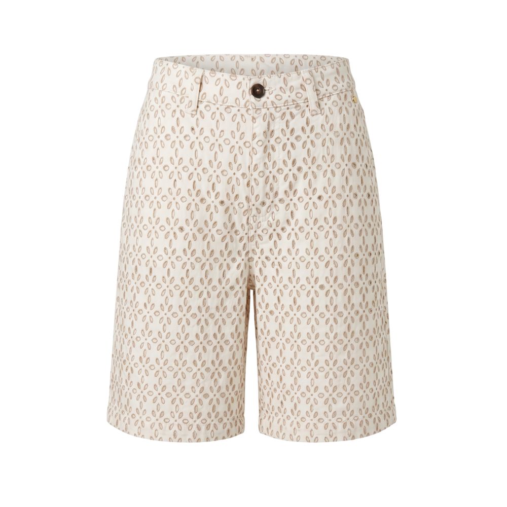 Trussardi Jeans White Cotton Women Shorts | Regal Royce